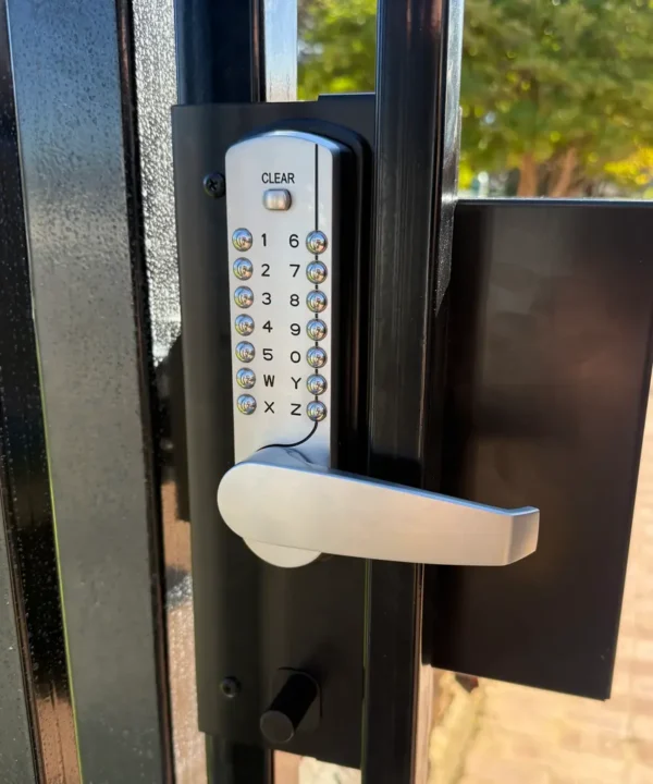 mechanical digital gate code lock